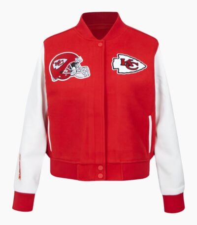 NFL Kansas City Chiefs Classic Red Wool Varsity Jacket