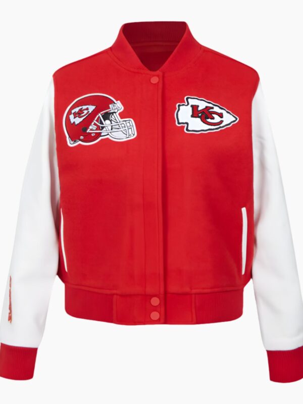 NFL Kansas City Chiefs Classic Red Wool Varsity Jacket