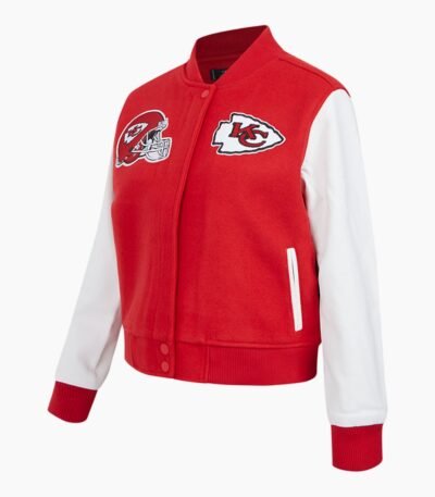 NFL Kansas City Chiefs Classic Red Wool Varsity Jacket