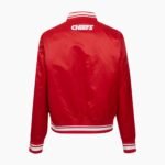 NFL Kansas City Chiefs Script Tail Satin Jacket