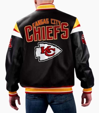 NFL Kansas City Chiefs Varsity Leather Jacket