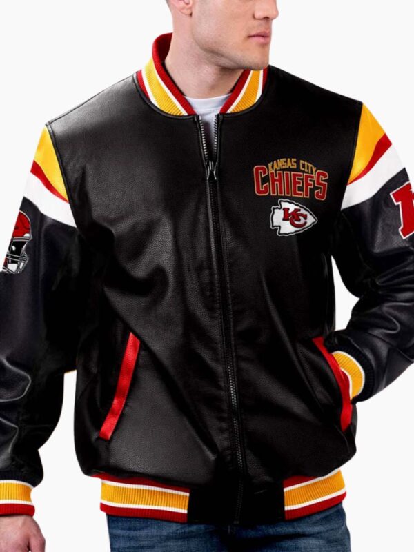 NFL Kansas City Chiefs Varsity Leather Jacket