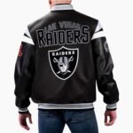 NFL Las Vegas Raiders Varsity Leather Jacket