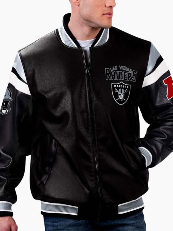 NFL Las Vegas Raiders Varsity Leather Jacket