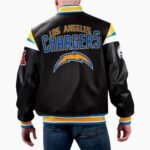 NFL Los Angeles Chargers Multicolor Varsity Leather Jacket