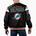 NFL Miami Dolphins Varsity Leather Jacket