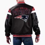 NFL Multi New England Patriots Varsity Leather Jacket