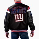 NFL New York Giants Varsity Leather Jacket