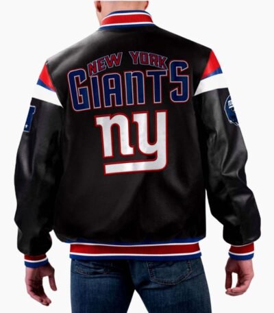 NFL New York Giants Varsity Leather Jacket