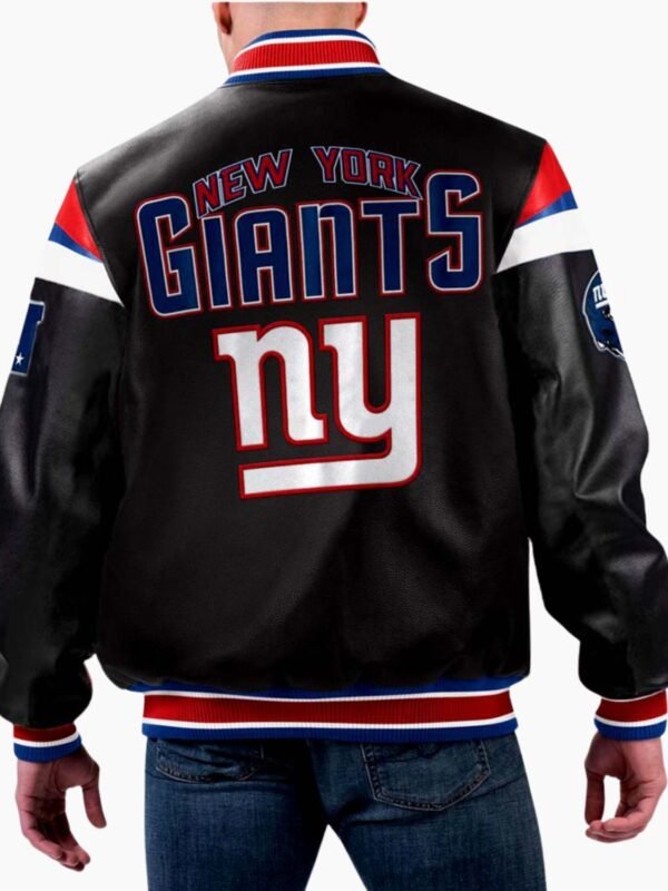 NFL New York Giants Varsity Leather Jacket