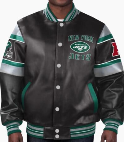 NFL New York Jets Multi Leather Jacket