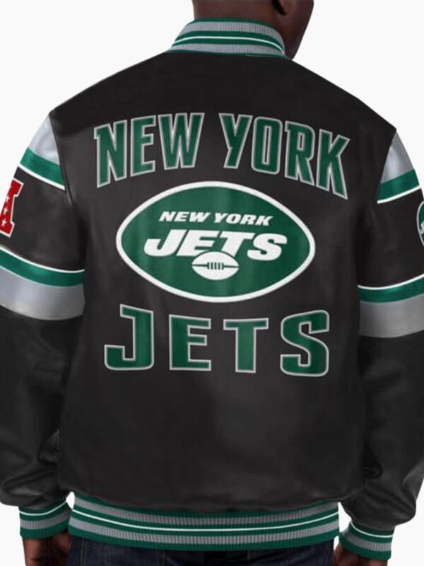 NFL New York Jets Multi Leather Jacket