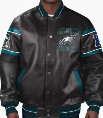 NFL Philadelphia Eagles Multicolor Leather Jacket
