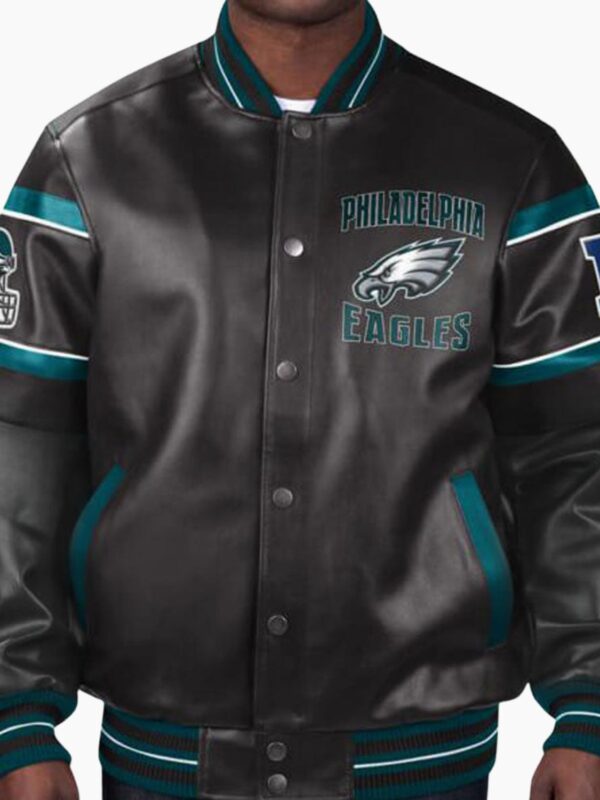 NFL Philadelphia Eagles Multicolor Leather Jacket
