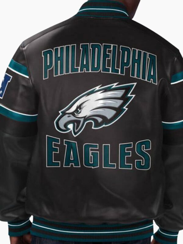 NFL Philadelphia Eagles Multicolor Leather Jacket