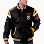 NFL Pittsburgh Steelers Varsity Leather Jacket