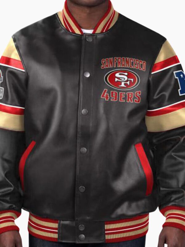 NFL San Francisco 49ers Multicolor Leather Jacket