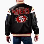 NFL San Francisco 49ers Multicolor Varsity Leather Jacket