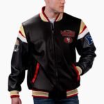 NFL San Francisco 49ers Multicolor Varsity Leather Jacket