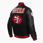 NFL San Francisco 49ers Retro Classic Ribbed Wool Varsity Jacket