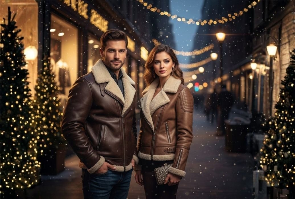 Premium Shearling Leather Jackets for Men & Women