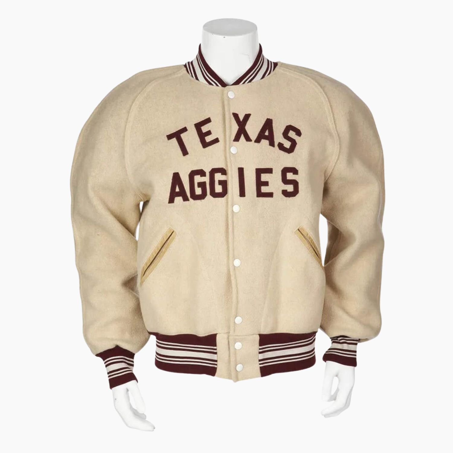 Texas A & M Aggies 1954-57 Wool Varsity Jacket USA Texas A & M Aggies 1954-57 Wool Varsity Jacket USA