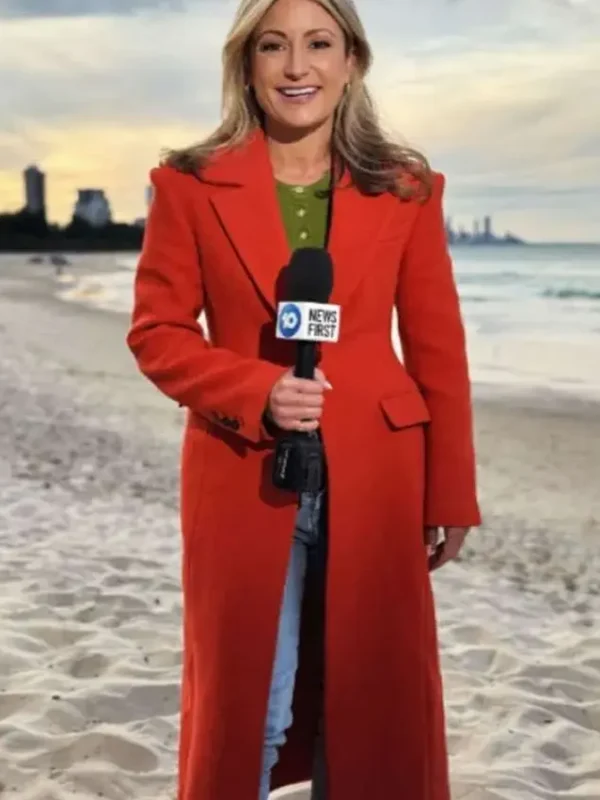 10 News First Liz Cantor Red Coat