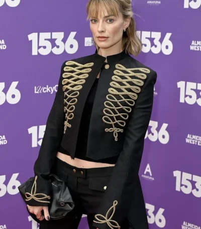 1536 Opening Night Margot Robbie Black Jacket