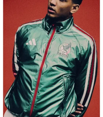 2026 FIFA Adidas Mexico Home Anthem Green Soccer Jacket