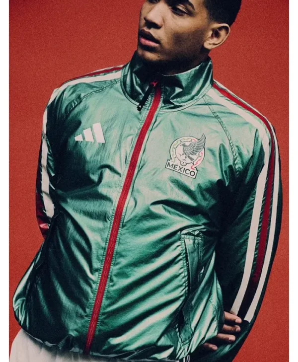 2026 FIFA Adidas Mexico Home Anthem Green Soccer Jacket