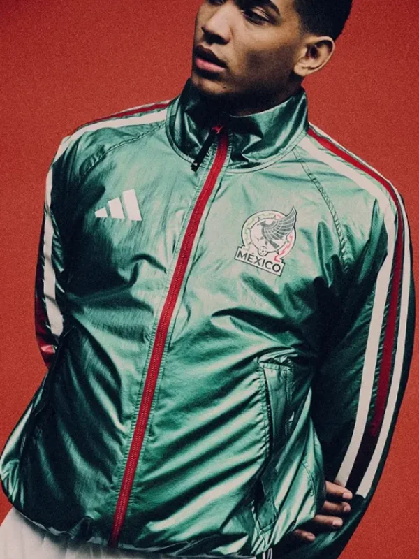 2026 FIFA Adidas Mexico Home Anthem Green Soccer Jacket