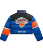 Knicks vs. Cavaliers Game 2 Mariska Hargitay Puffer Jacket