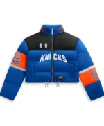 Knicks vs. Cavaliers Game 2 Mariska Hargitay Puffer Jacket