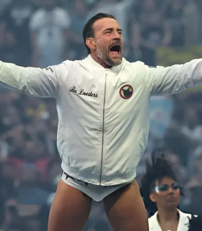 WrestleMania 42 CM Punk White Jacket