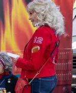 80 For Brady Jane Fonda Red Jacket