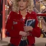 80 For Brady Jane Fonda Red Jacket