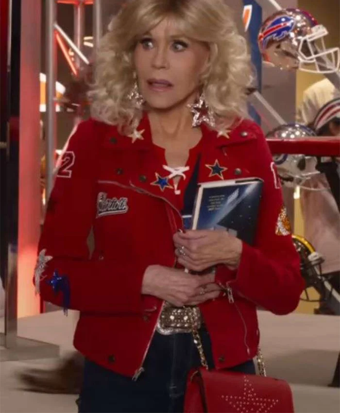 80 For Brady Jane Fonda Red Jacket 80 For Brady Jane Fonda Red Jacket