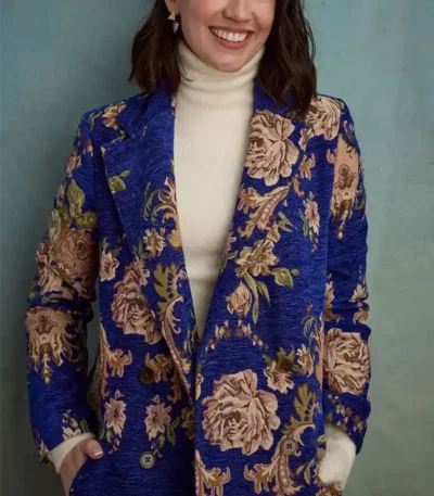 A Little Prayer 2023 Anna Camp Printed Coat