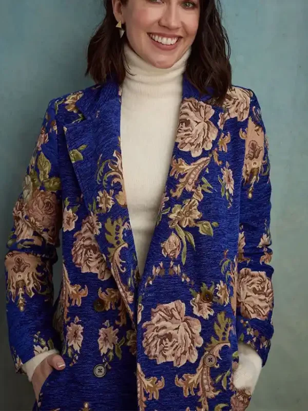 A Little Prayer 2023 Anna Camp Printed Coat