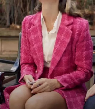 A Paris Proposal 2023 Anna Pink Coat