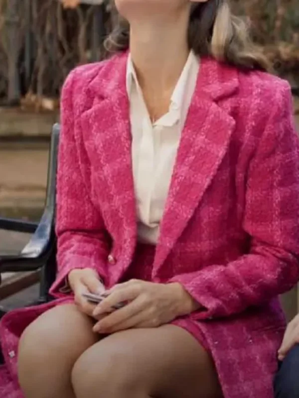 A Paris Proposal 2023 Anna Pink Coat
