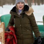 A Royal Christmas Crush Katie Cassidy Olive Jacket