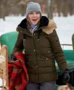 A Royal Christmas Crush Katie Cassidy Olive Jacket
