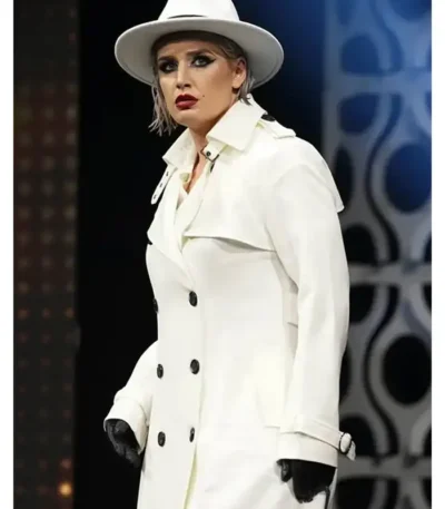 AEW Toni Storm White Trench Coat