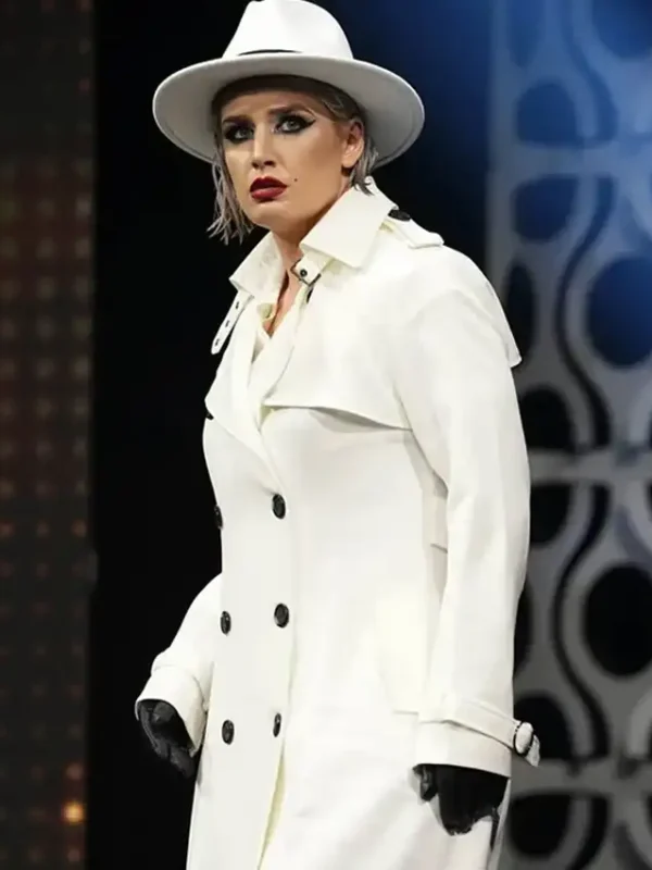 AEW Toni Storm White Trench Coat