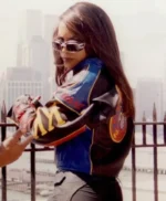 Aaliyah Babygirl Leather Motorcycle Jacket