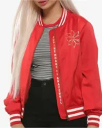 Adora She-Ra and The Princesses Of Power Red Bomber Jacket