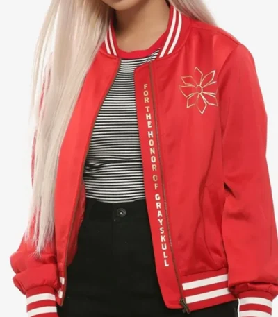 Adora She-Ra and The Princesses Of Power Red Bomber Jacket