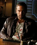 Agents of S.H.I.E.L.D S2 Lance Hunter Brown Leather Jacket