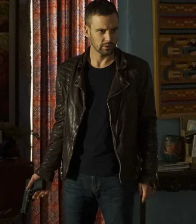 Agents of S.H.I.E.L.D S2 Lance Hunter Brown Leather Jacket